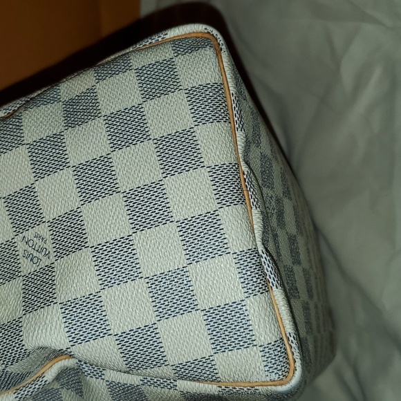 AUTHENTIC Louis Vuitton speedy 25 Damier Azure - Picture 5 of 11